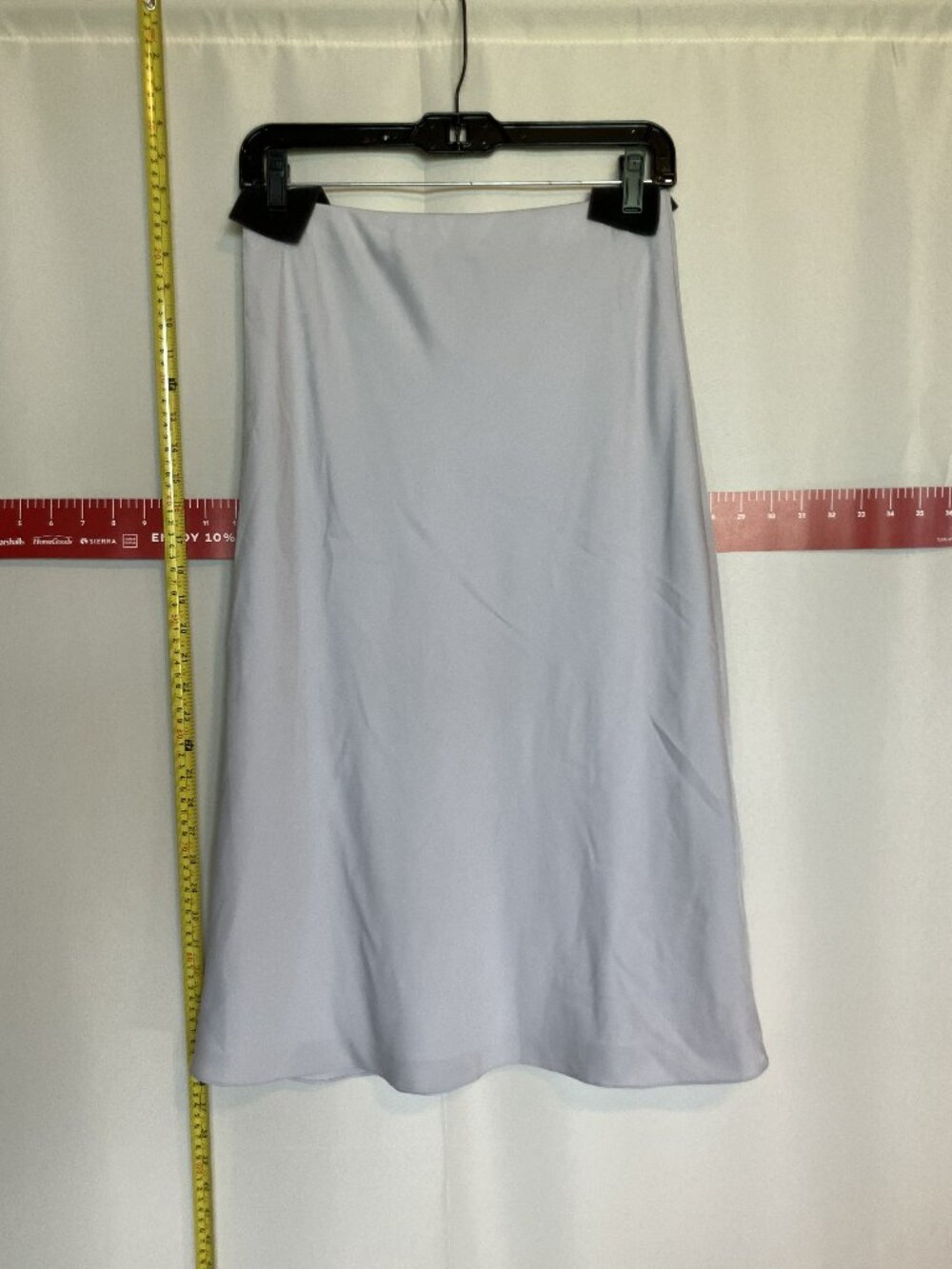 Theory Modern Silk Slip Skirt in Hydrangea size Small